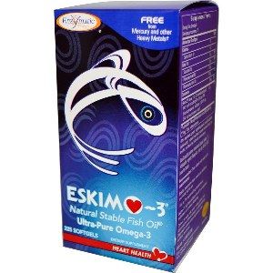 Eskimo-3 Fish Oil 500 mg (225 softgels) Enzymatic Therapy
